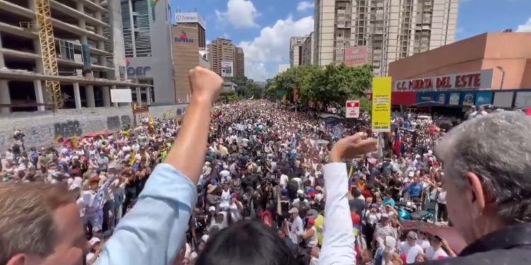 Caracas: Venezolanos protestaron en defensa de los resultados de la elección del 28 de julio (+ Video)