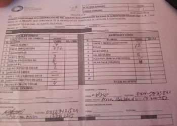 Falcón | Padres denuncian que alimentos del PAE llegan fallos a escuela de Sanare