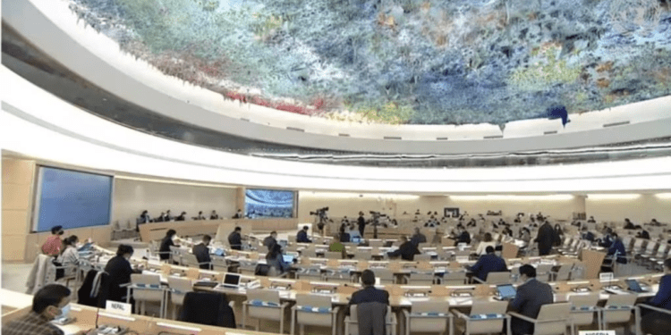 Vista del Consejo de Derechos Humanos de la Naciones Unidas, en Ginebra, Suiza. Archivo.