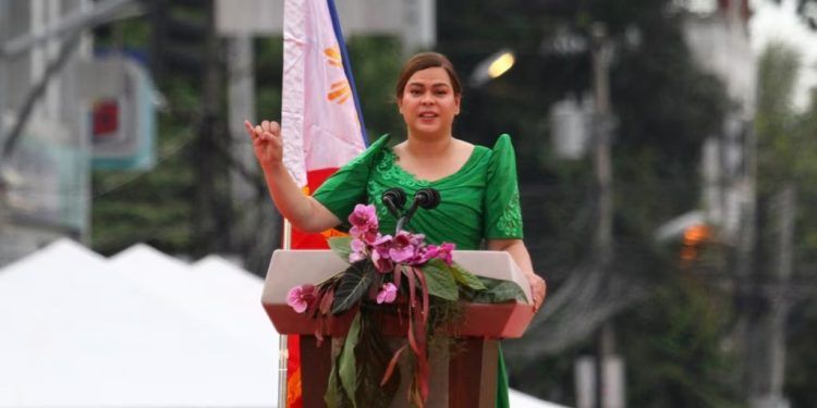 La vicepresidenta electa filipina Sara Duterte en Davao, Filipinas, el 19 de junio del 2022.