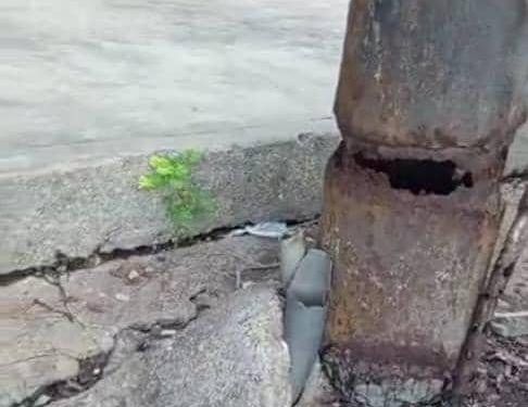 Falcón | Habitantes de Yaracal denuncian que poste de electricidad está a punto de caer (+Imágenes)