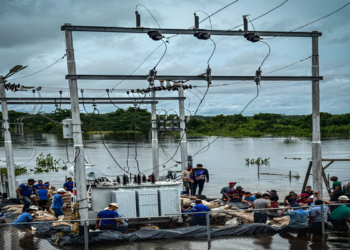 Emergencia en Apure: desbordamiento del río afecta subestación eléctrica clave en el municipio Muñoz (+ Video)