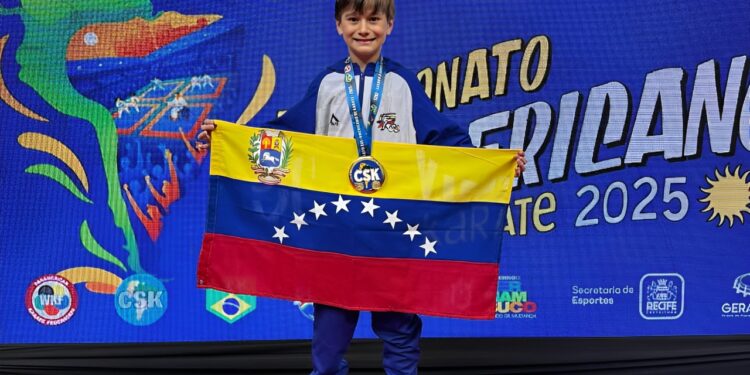 Armando Herrera García se tituló campeón U12 modalidad kumite en el Suramericano de Karate Do en Recife Brasil