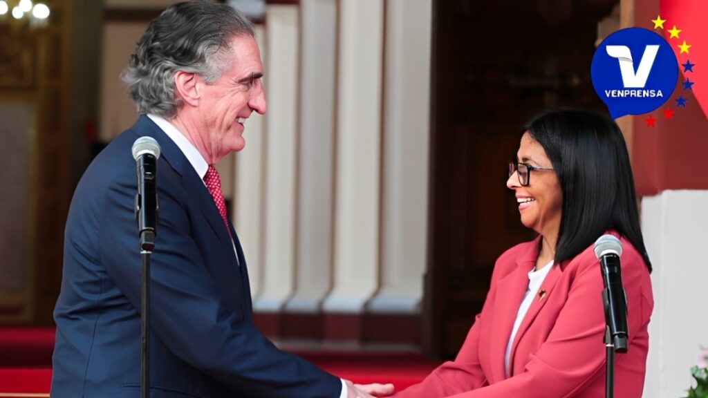Presidenta encargada de Venezuela recibe a secretario del Interior de EE.UU. "sin límites" en energía y minería