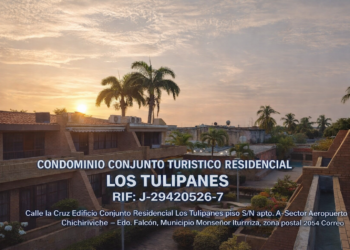 Calle la Cruz Edificio Conjunto Residencial los Tulipanes piso S/N apto. A, Sector Aeropuerto Chichiriviche – Edo. Falcon, municipio Monseñor Iturriza, zona postal 2054 Correo.