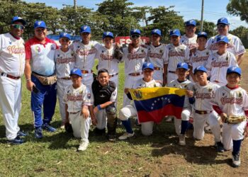 Venezuela avanza invicta a semifinales en el Premundial de Béisbol Pony U12
