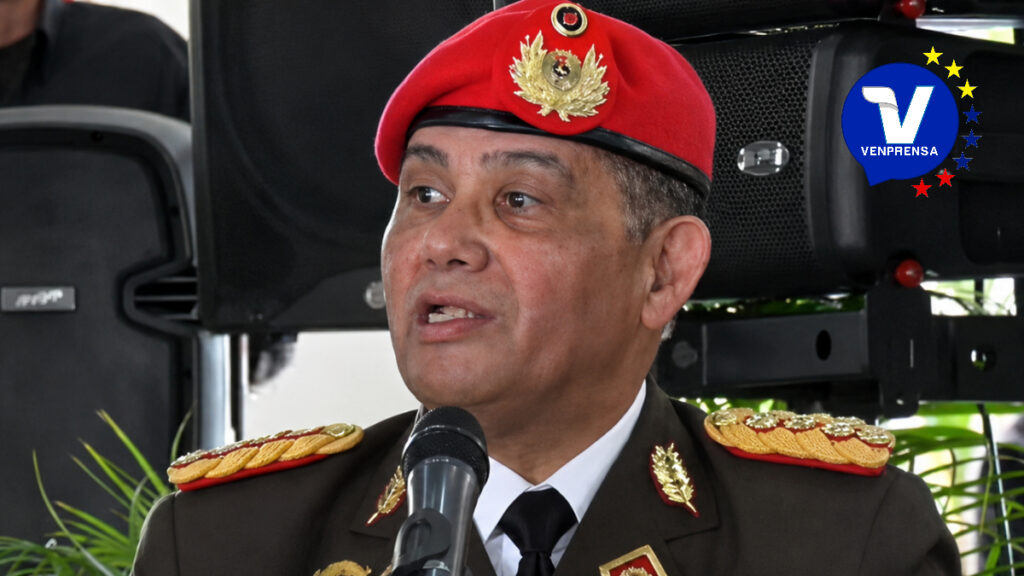 El Ministro de la Defensa de Venezuela Gustavo González López aseguró en un acto oficial ante miembros de las FANB, que la soberanía nacional "no es negociable", este 19 de junio de 2026- Imágen Captura Video VTV- con nitidez mejorada con IA- Edición; venprensa.com- Sistema Nacional de Noticias Venprensa (SNNV)-