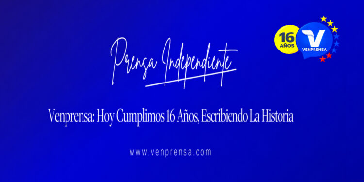 Venprensa: Hoy Cumplimos 16 años, cargados de muchos sueños y esperanzas, pero también de anhelos porque Venezuela obtenga verdadera Libertad de expresión y por ende de medios