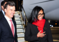 Delcy Rodríguez llega a Nueva York para participar en la Asamblea General de la ONU