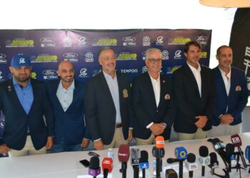 José Daniel Ortega, Denis Meneghini, Felipe Rodríguez, Carlos Ernesto Rached, Catavo Herrera y Pedro Cazorla. Foto: Rodrigo Vega